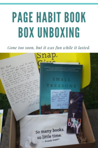 Page Habit Book Box Unboxing