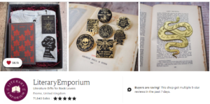 Bookish Gifts Etsy Shops